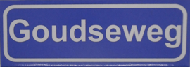Koelkastmagneet plaatsnaambord Goudseweg
