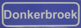 Koelkastmagneet plaatsnaambord Donkerbroek