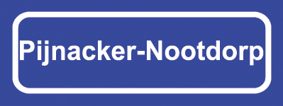 Koelkastmagneet plaatsnaambord Pijnacker-Nootdorp