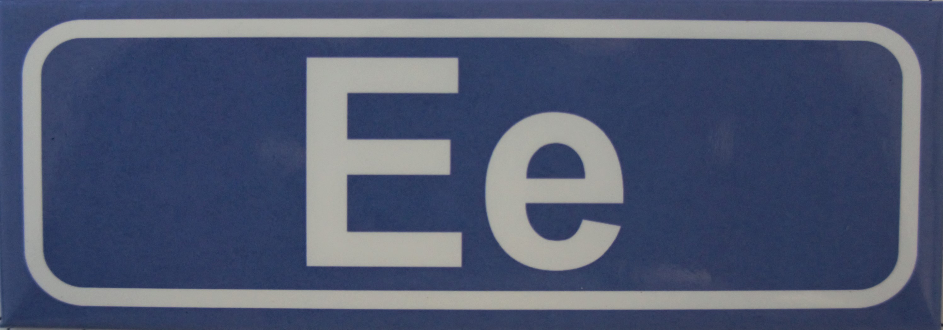 Koelkastmagneet plaatsnaambord Ee