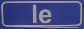 Koelkastmagneet plaatsnaambord Ie