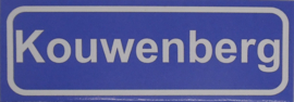 Koelkastmagneet plaatsnaambord Kouwenberg