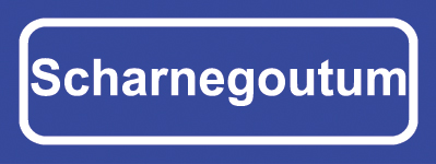 Koelkastmagneet plaatsnaambord Scharnegoutum