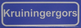 Koelkastmagneet plaatsnaambord Kruiningergors