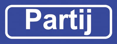 Koelkastmagneet plaatsnaambord Partij