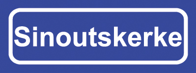 Koelkastmagneet plaatsnaambord Sinoutskerke
