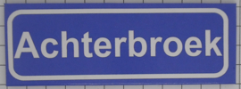 Koelkastmagneet plaatsnaambord Achterbroek