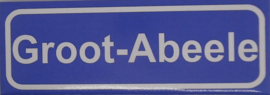 Koelkastmagneet plaatsnaambord Groot-Abeele