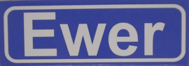 Koelkastmagneet plaatsnaambord Ewer
