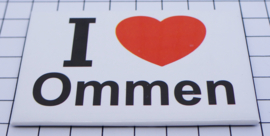 koelkastmagneet I ♥ Ommen N_OV7.001