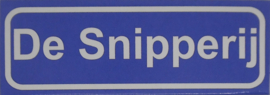 Koelkastmagneet plaatsnaambord De Snipperij