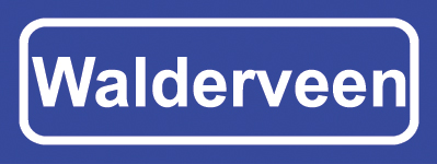 Koelkastmagneet plaatsnaambord Walderveen