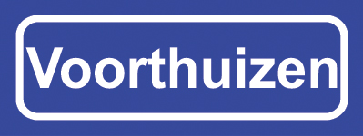 Koelkastmagneet plaatsnaambord Voorthuizen