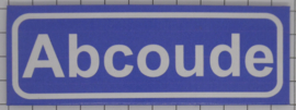 Koelkastmagneet plaatsnaambord Abcoude