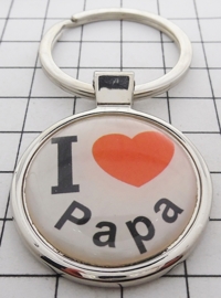 SLE 216 Sleutelhanger I love papa vaderdag cadeau tip