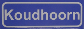 Koelkastmagneet plaatsnaambord Koudhoorn