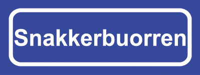 Koelkastmagneet plaatsnaambord Snakkerbuorren