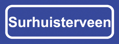 Koelkastmagneet plaatsnaambord Surhuisterveen