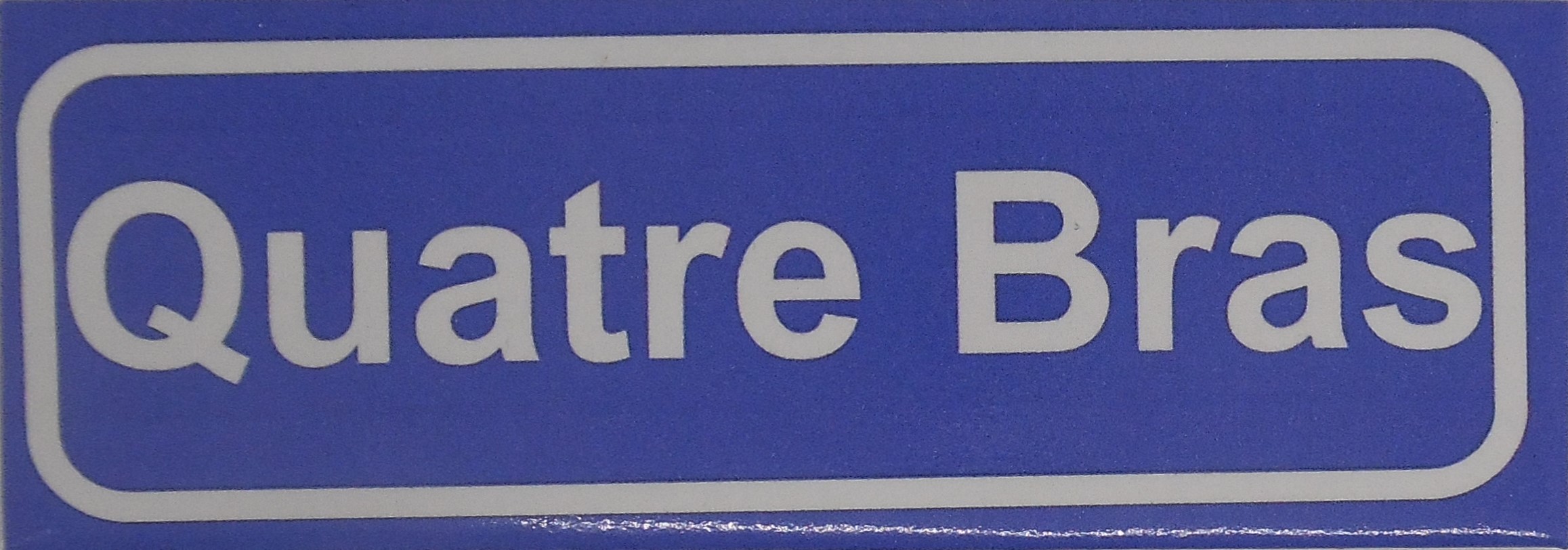 Koelkastmagneet plaatsnaambord Quatre Bras