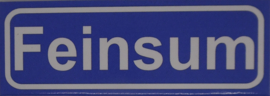 Koelkastmagneet plaatsnaambord Feinsum