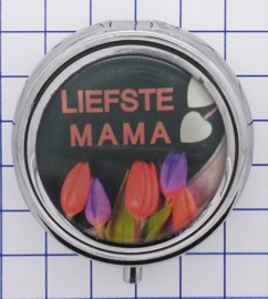 PIL 094 pillendoosje met spiegel liefste mama