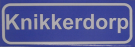 Koelkastmagneet plaatsnaambord Knikkerdorp