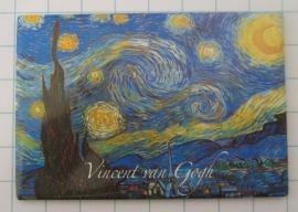 MAC: 20.407 Koelkastmagneet Sterrennacht, Vincent van Gogh donker