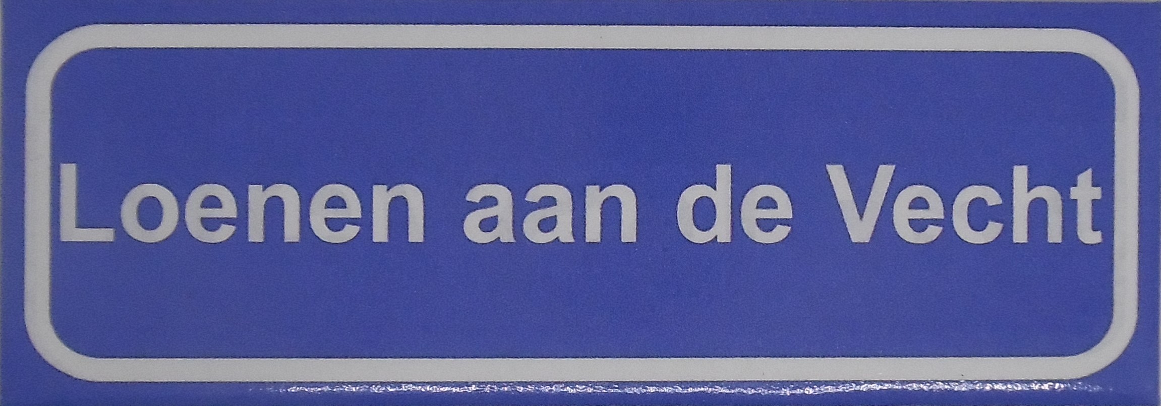 Koelkastmagneet plaatsnaambord Loenen aan de Vecht