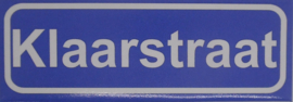 Koelkastmagneet plaatsnaambord Klaarstraat