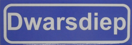 Koelkastmagneet plaatsnaambord Dwarsdiep