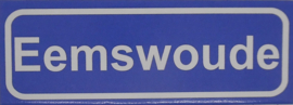 Koelkastmagneet plaatsnaambord Eemswoude