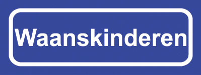 Koelkastmagneet plaatsnaambord Waanskinderen