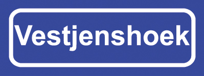Koelkastmagneet plaatsnaambord Vestjenshoek