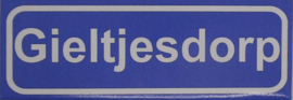 Koelkastmagneet plaatsnaambord Gieltjesdorp