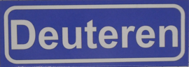 Koelkastmagneet plaatsnaambord Deuteren