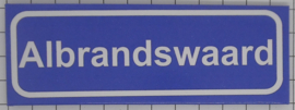 Koelkastmagneet plaatsnaambord Albrandswaard