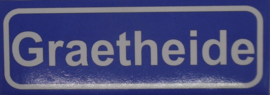 Koelkastmagneet plaatsnaambord Graetheide