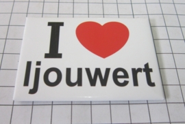 koelkastmagneet I ♥ Ljouwert N_FR2.501