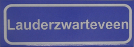 Koelkastmagneet plaatsnaambord Lauderzwarteveen
