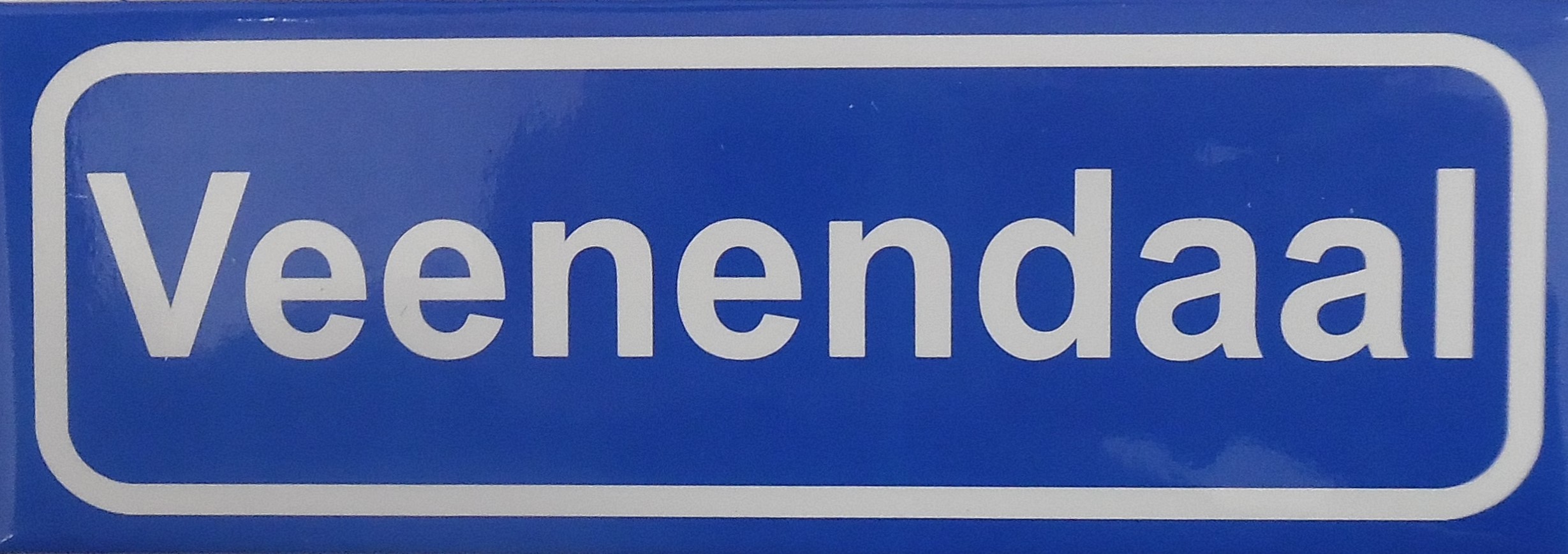 Koelkastmagneet plaatsnaambord Veenendaal