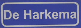 Koelkastmagneet plaatsnaambord De Harkema