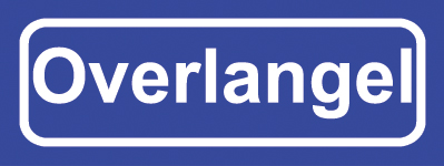 Koelkastmagneet plaatsnaambord Overlangel