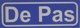 Koelkastmagneet plaatsnaambord De Pas