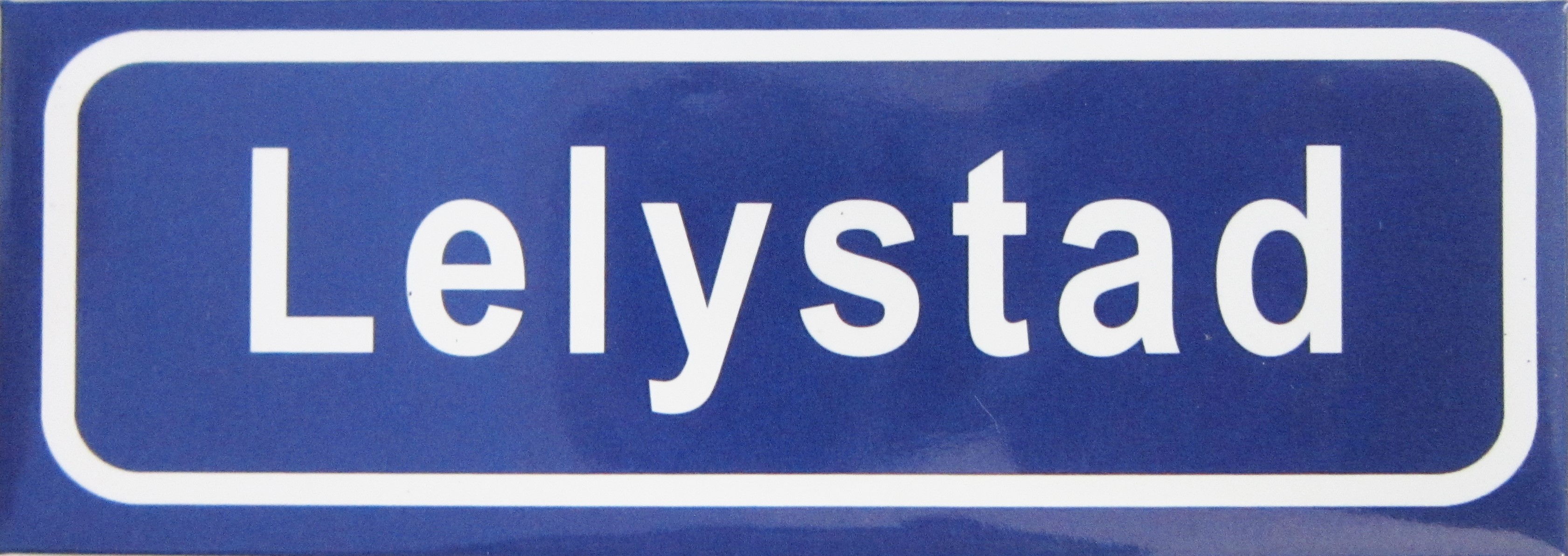 Koelkastmagneet plaatsnaambord Lelystad