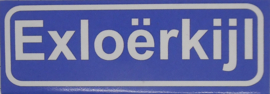 Koelkastmagneet plaatsnaambord Exloerkijl
