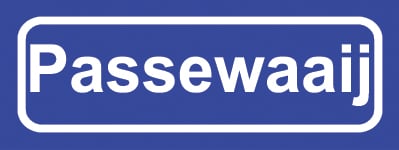 Koelkastmagneet plaatsnaambord Passewaaij