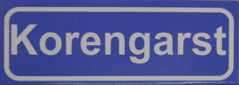 Koelkastmagneet plaatsnaambord Korengarst