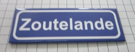 koelkastmagneet plaatsnaambord - kombord  Zoutelande P_ZE8.1001