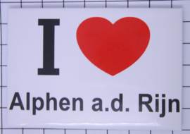 koelkastmagneet I ♥  Alphen a.d. Rjin N_ZH12.001