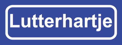 Koelkastmagneet plaatsnaambord Lutterhartje